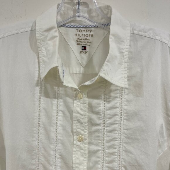 Tommy Hilfiger Long Sleeve Button-front Blouse Size Large  Romantic Style - Picture 3 of 8